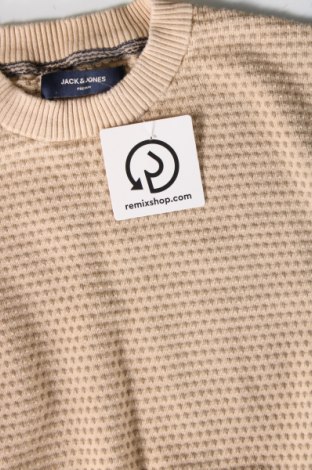 Herrenpullover Jack & Jones PREMIUM, Größe M, Farbe Beige, Preis € 6,96