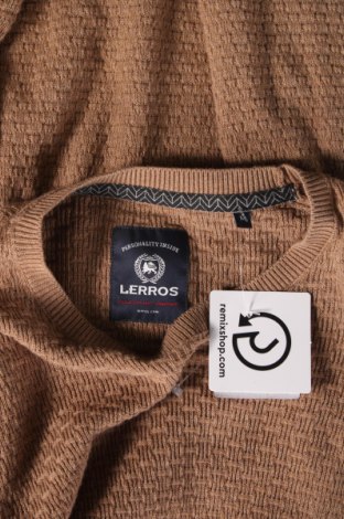 Мъжки пуловер Lerre, Размер M, Цвят Бежов, Цена 17,20 лв.
