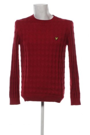 Мъжки пуловер Lyle & Scott, Размер M, Цвят Червен, Цена 84,00 лв.