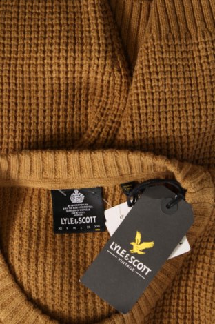 Мъжки пуловер Lyle & Scott, Размер XXL, Цвят Бежов, Цена 75,60 лв.