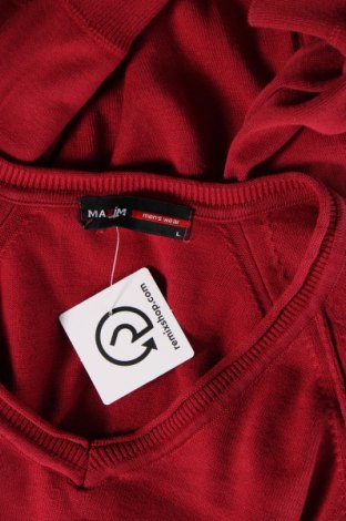 Ανδρικό πουλόβερ Maxim, Μέγεθος L, Χρώμα Κόκκινο, Τιμή 4,45 €