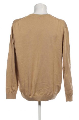 Мъжки пуловер Napapijri, Размер 3XL, Цвят Бежов, Цена 57,60 лв.