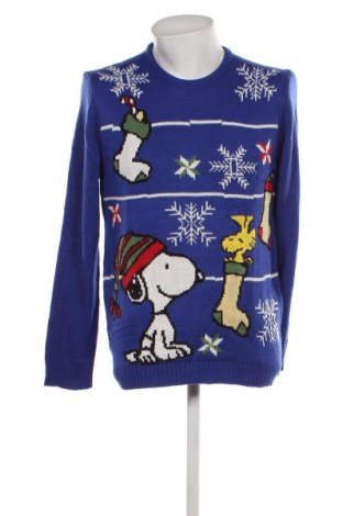 Pánsky sveter  Peanuts, Veľkosť L, Farba Modrá, Cena  9,86 €
