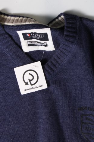 Ανδρικό πουλόβερ Peckott, Μέγεθος M, Χρώμα Μπλέ, Τιμή 9,69 €