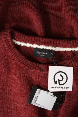 Мъжки пуловер Pepe Jeans, Размер XL, Цвят Червен, Цена 79,80 лв.
