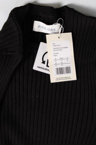 Ανδρικό πουλόβερ Pier One, Μέγεθος M, Χρώμα Μαύρο, Τιμή 11,38 €