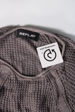 Ανδρικό πουλόβερ Replay, Μέγεθος L, Χρώμα Γκρί, Τιμή 46,91 €