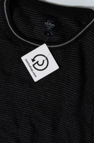 Мъжки пуловер S.Oliver, Размер M, Цвят Черен, Цена 34,00 лв.
