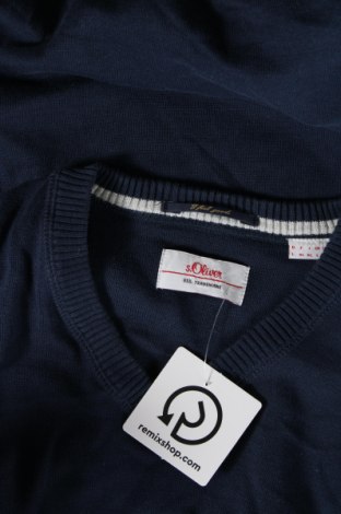 Мъжки пуловер S.Oliver, Размер L, Цвят Син, Цена 19,04 лв.