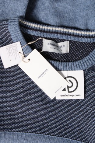 Ανδρικό πουλόβερ Springfield, Μέγεθος L, Χρώμα Μπλέ, Τιμή 11,91 €