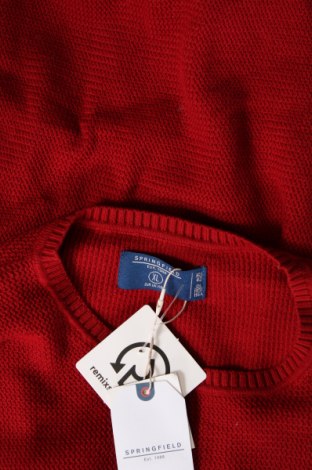 Męski sweter Springfield, Rozmiar XL, Kolor Czerwony, Cena 82,10 zł