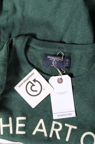 Ανδρικό πουλόβερ Springfield, Μέγεθος M, Χρώμα Πράσινο, Τιμή 13,89 €