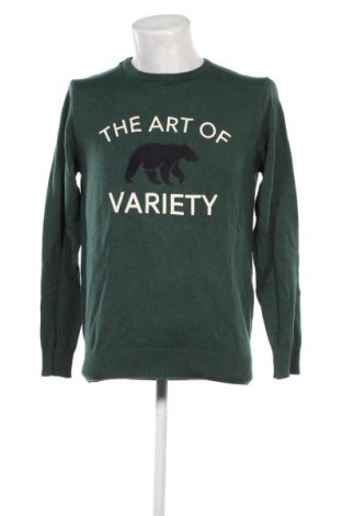 Мъжки пуловер Springfield, Размер M, Цвят Зелен, Цена 34,65 лв.