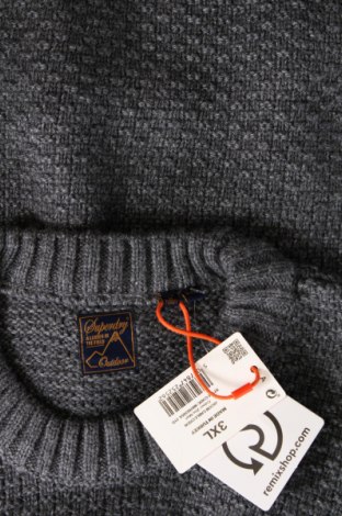 Ανδρικό πουλόβερ Superdry, Μέγεθος 3XL, Χρώμα Γκρί, Τιμή 54,64 €