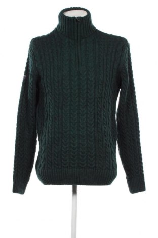 Ανδρικό πουλόβερ Superdry, Μέγεθος L, Χρώμα Πράσινο, Τιμή 24,71 €