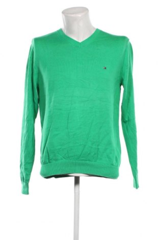 Мъжки пуловер Tommy Hilfiger, Размер L, Цвят Зелен, Цена 81,60 лв.