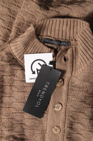 Ανδρικό πουλόβερ Trendyol, Μέγεθος M, Χρώμα  Μπέζ, Τιμή 9,92 €