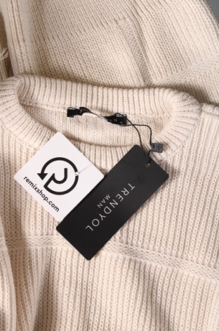 Мъжки пуловер Trendyol, Размер M, Цвят Бежов, Цена 34,65 лв.