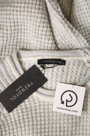 Ανδρικό πουλόβερ Trendyol, Μέγεθος L, Χρώμα Ασημί, Τιμή 17,86 €