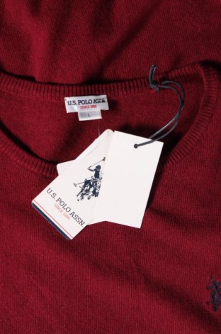 Мъжки пуловер U.S. Polo Assn., Размер L, Цвят Червен, Цена 79,80 лв.
