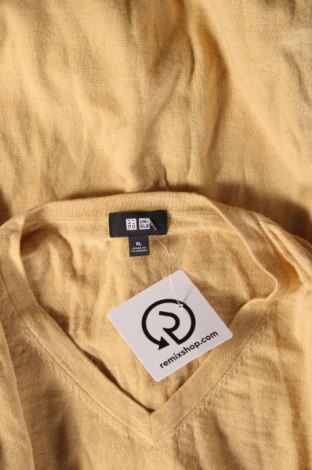 Ανδρικό πουλόβερ Uniqlo, Μέγεθος XL, Χρώμα Κίτρινο, Τιμή 11,36 €