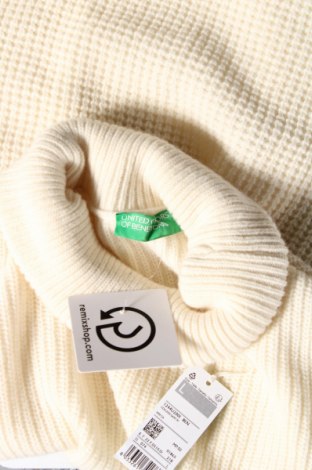Мъжки пуловер United Colors Of Benetton, Размер L, Цвят Екрю, Цена 77,00 лв.