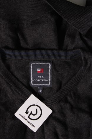Мъжки пуловер Via Cortesa, Размер L, Цвят Сив, Цена 14,50 лв.