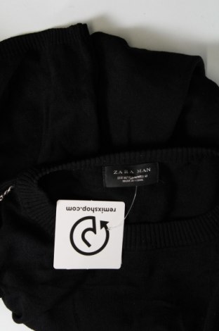 Мъжки пуловер Zara Man, Размер M, Цвят Черен, Цена 19,20 лв.