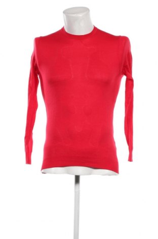 Мъжки пуловер Zara Man, Размер S, Цвят Червен, Цена 14,40 лв.