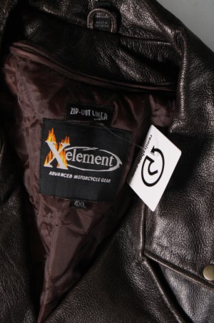 Pánska kožená bunda  Element, Veľkosť 4XL, Farba Hnedá, Cena  157,12 €