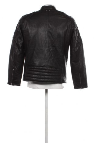 Ανδρικό δερμάτινο μπουφάν Pepe Jeans, Μέγεθος L, Χρώμα Μαύρο, Τιμή 218,10 €