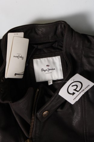 Ανδρικό δερμάτινο μπουφάν Pepe Jeans, Μέγεθος M, Χρώμα Καφέ, Τιμή 242,04 €