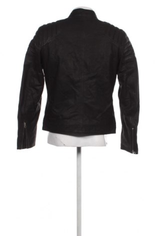 Ανδρικό δερμάτινο μπουφάν Pepe Jeans, Μέγεθος M, Χρώμα Μαύρο, Τιμή 242,04 €