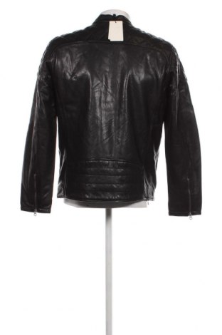 Ανδρικό δερμάτινο μπουφάν Pepe Jeans, Μέγεθος L, Χρώμα Μαύρο, Τιμή 239,38 €