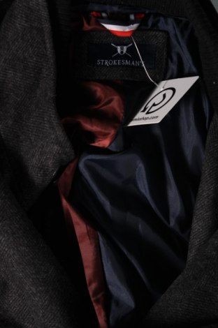 Мъжко палто Strokesman's, Размер L, Цвят Сив, Цена 27,56 лв.