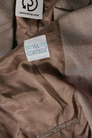 Ανδρικό σακάκι Via Cortesa, Μέγεθος XL, Χρώμα Καφέ, Τιμή 2,72 €