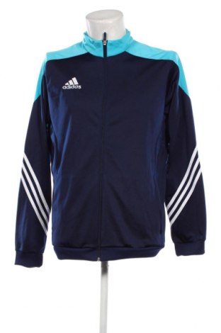 Ανδρική αθλητική ζακέτα Adidas, Μέγεθος L, Χρώμα Μπλέ, Τιμή 37,58 €