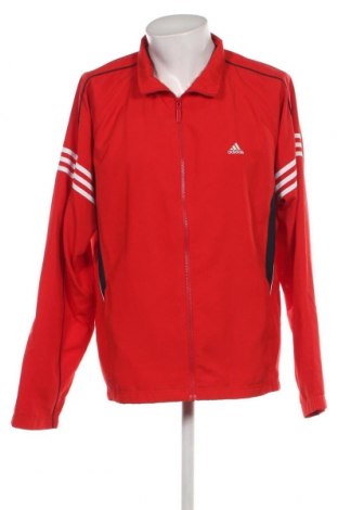 Ανδρική αθλητική ζακέτα Adidas, Μέγεθος L, Χρώμα Κόκκινο, Τιμή 24,16 €