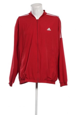 Ανδρική αθλητική ζακέτα Adidas, Μέγεθος XXL, Χρώμα Κόκκινο, Τιμή 29,69 €