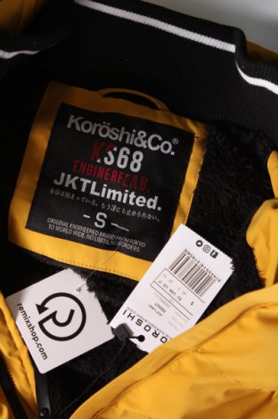 Ανδρικό μπουφάν Koroshi, Μέγεθος S, Χρώμα Κίτρινο, Τιμή 25,41 €