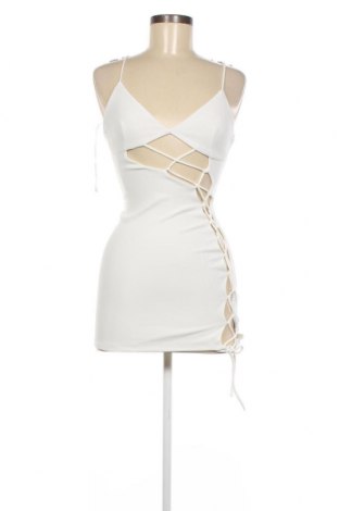 Kleid Bershka, Größe XS, Farbe Weiß, Preis 11,86 €