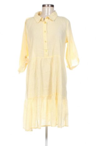 Φόρεμα Kaffe, Μέγεθος L, Χρώμα Κίτρινο, Τιμή 25,05 €