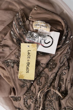 Sukienka Lace & Beads, Rozmiar S, Kolor Beżowy, Cena 382,18 zł