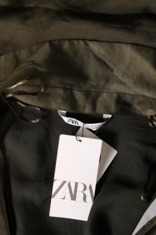 Рокля Zara, Размер XS, Цвят Зелен, Цена 59,00 лв.