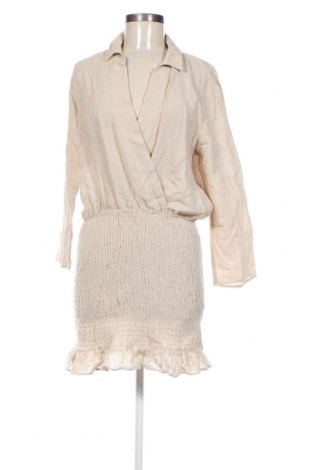 Kleid Zara, Größe L, Farbe Beige, Preis 7,56 €