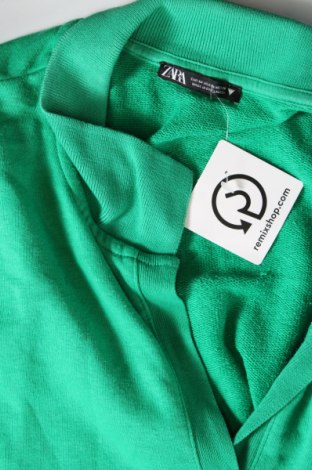 Рокля Zara, Размер M, Цвят Зелен, Цена 33,24 лв.