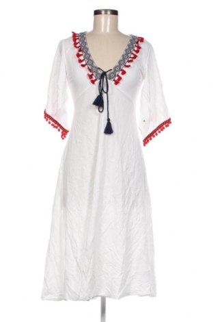 Kleid Zara, Größe S, Farbe Weiß, Preis 23,66 €