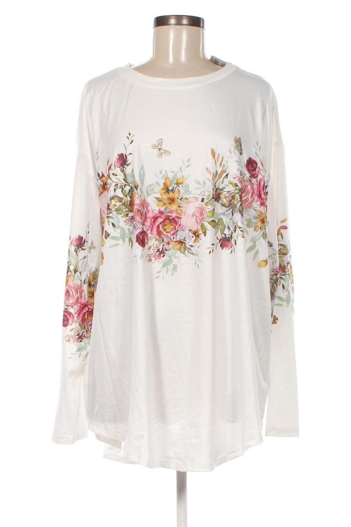 Γυναικεία μπλούζα, Μέγεθος 5XL, Χρώμα Λευκό, Τιμή 9,72 €