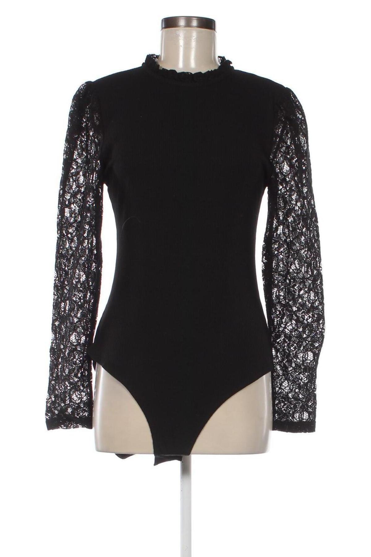 Дамска блуза - боди Naf Naf, Размер XL, Цвят Черен, Цена 41,58 лв.