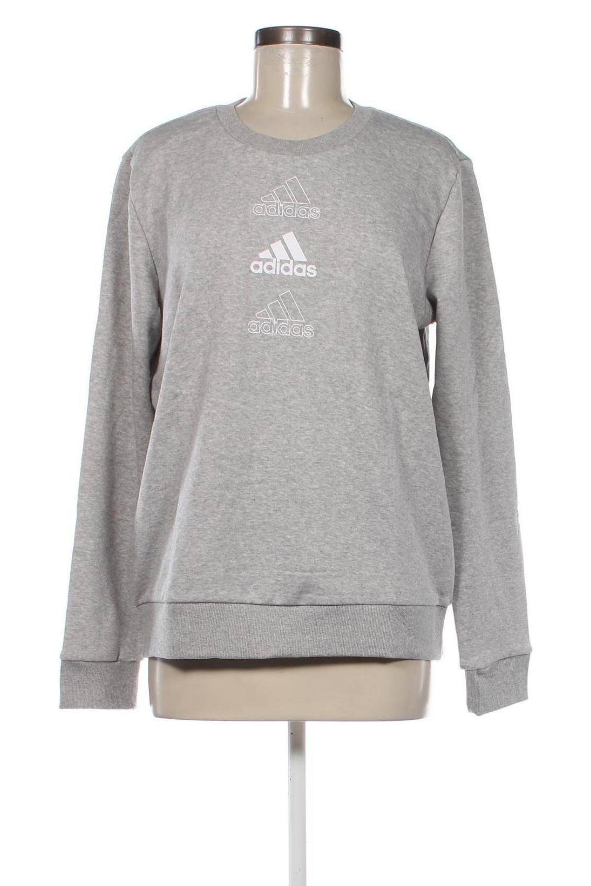 Γυναικεία μπλούζα Adidas, Μέγεθος L, Χρώμα Γκρί, Τιμή 47,32 €